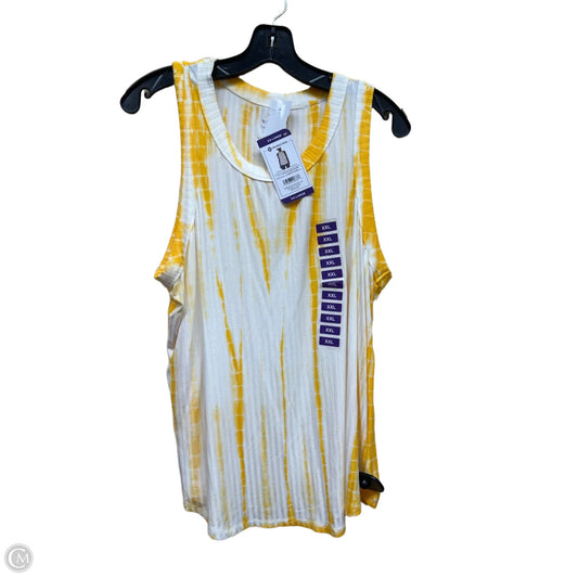 Top Sleeveless By Members Mark In Yellow, Size: Xxl