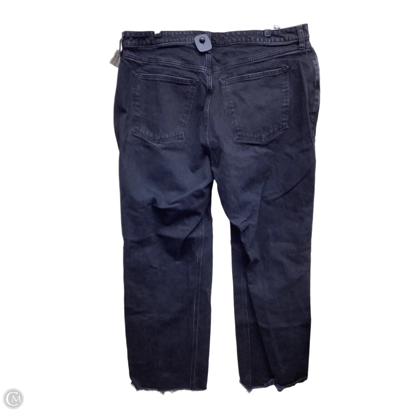 Jeans Straight By Abercrombie And Fitch In Black Denim, Size: 18