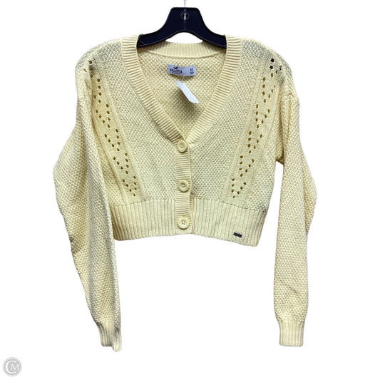 Sweater Cardigan By Hollister In Yellow, Size: Xs