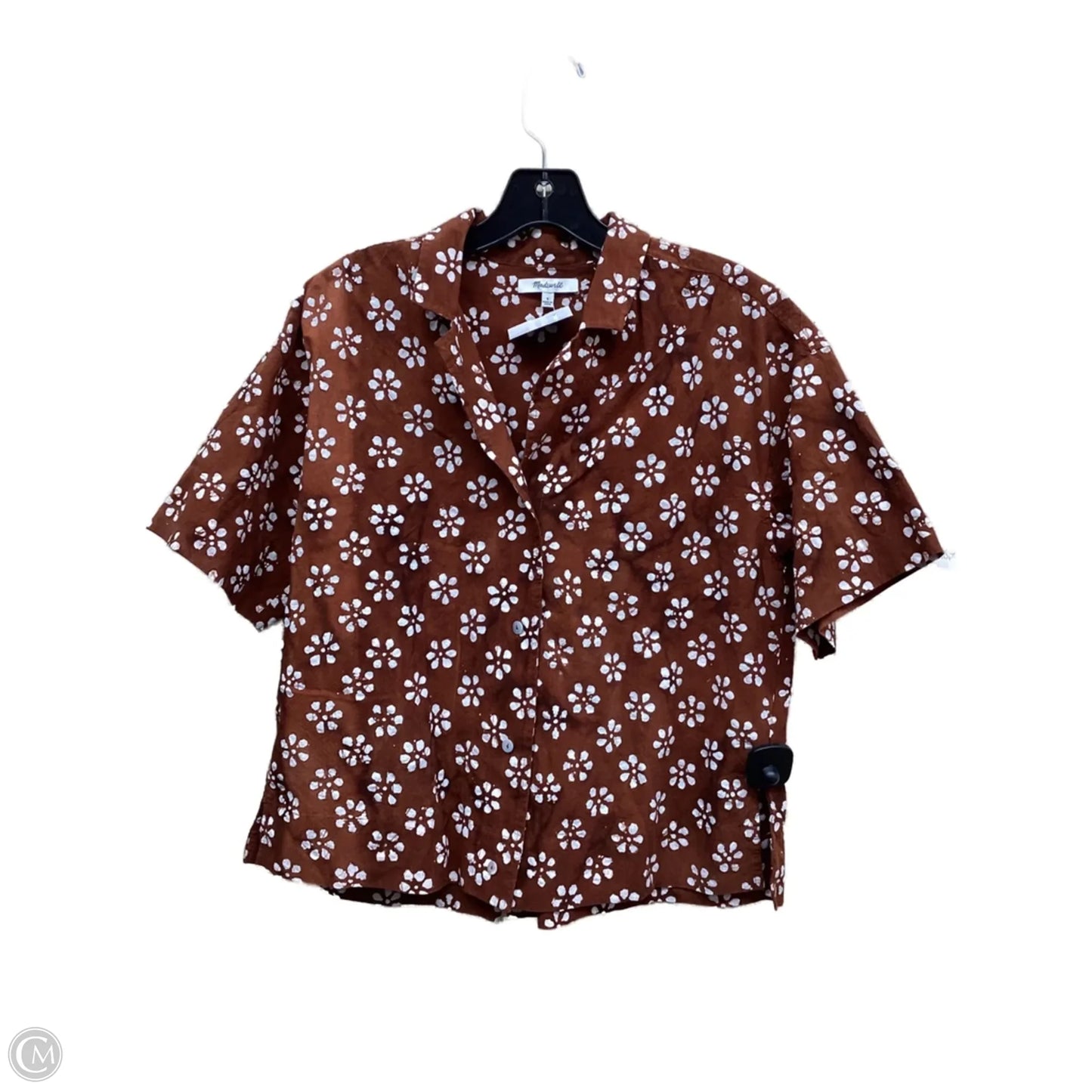 Top Short Sleeve By Madewell In Orange, Size: S