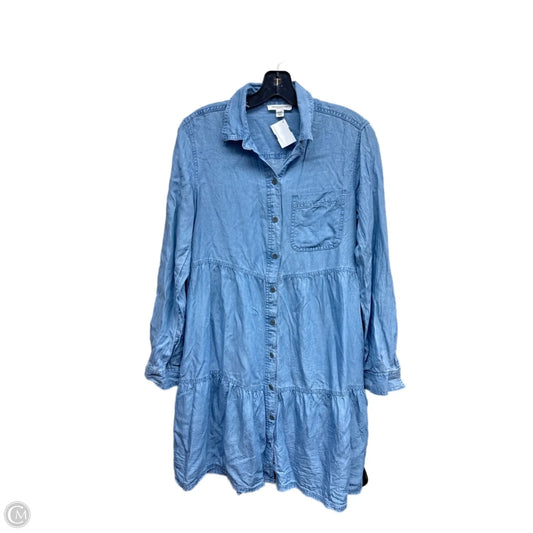 Dress Casual Short By Beachlunchlounge In Blue Denim, Size: S