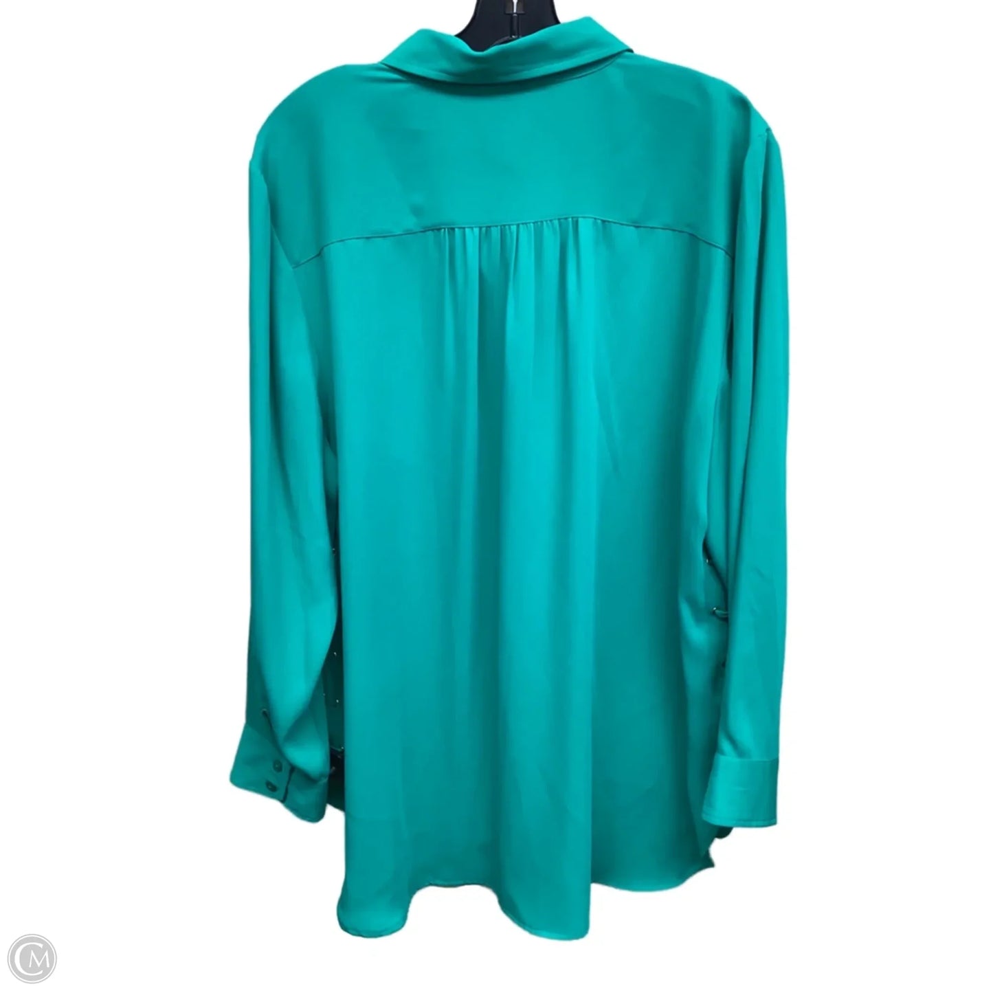 Top Long Sleeve By Chicos In Green, Size: L