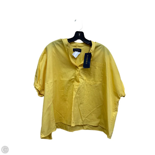 Top Short Sleeve By Clothes Mentor In Yellow, Size: S