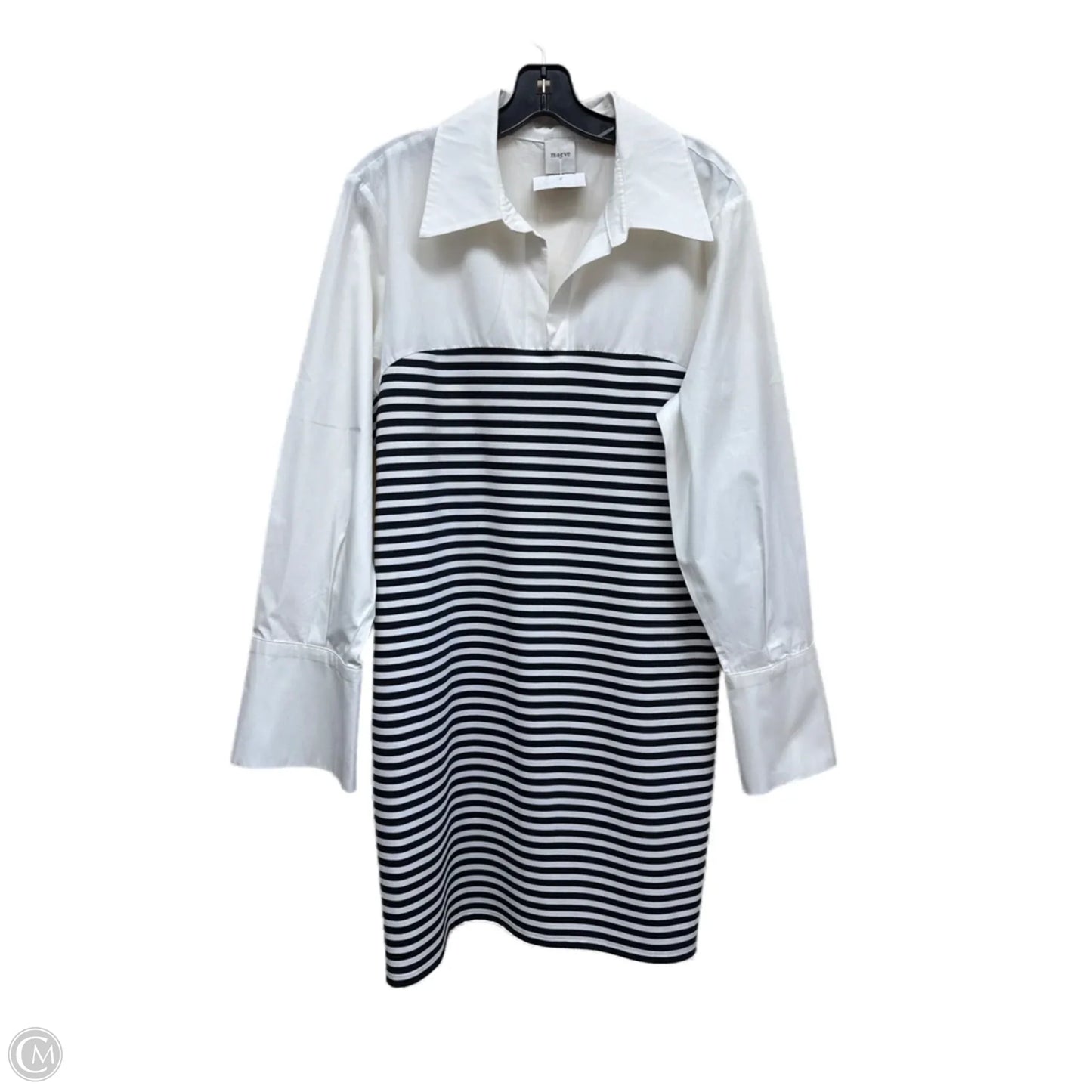 Dress Casual Midi By Maeve In Striped Pattern, Size: Xl