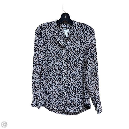 Top Long Sleeve By H&m In Animal Print, Size: M