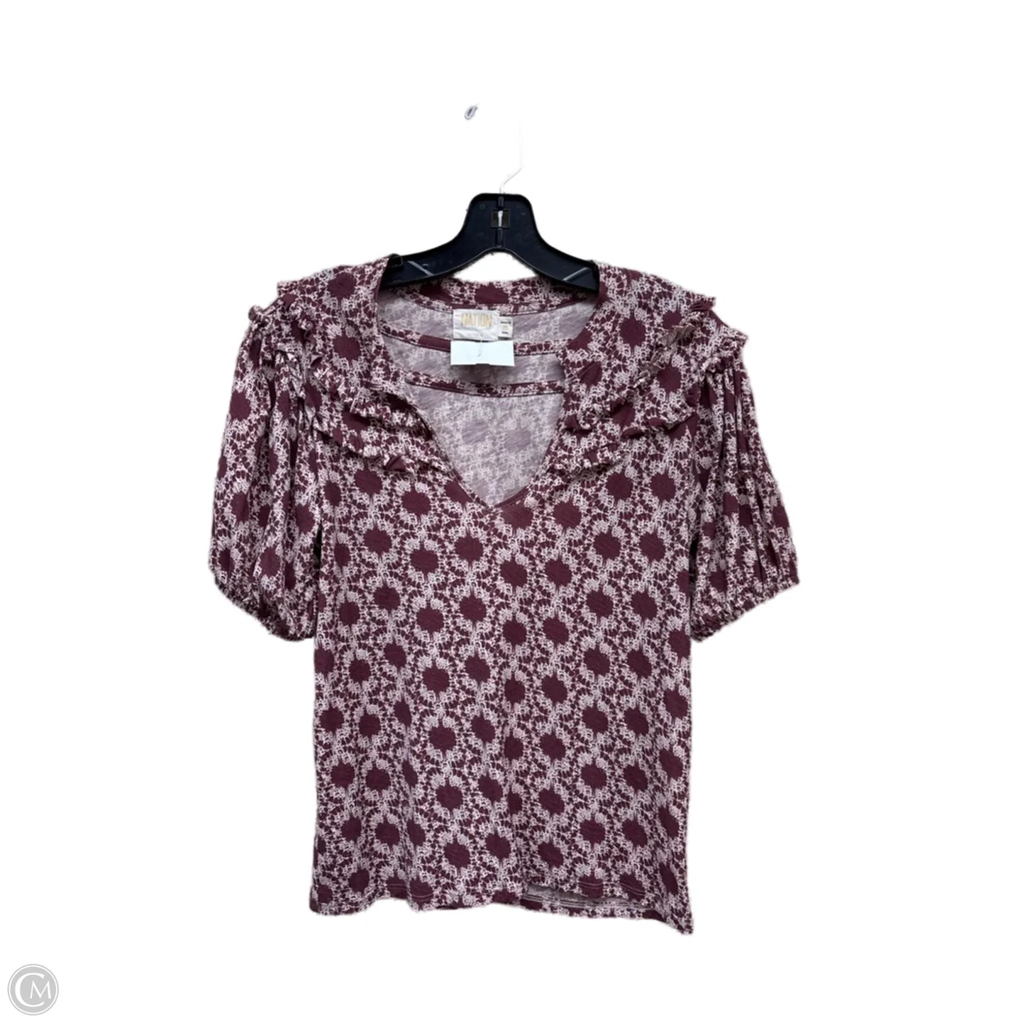 Top Short Sleeve By Nation Ltd In Purple, Size: Xs