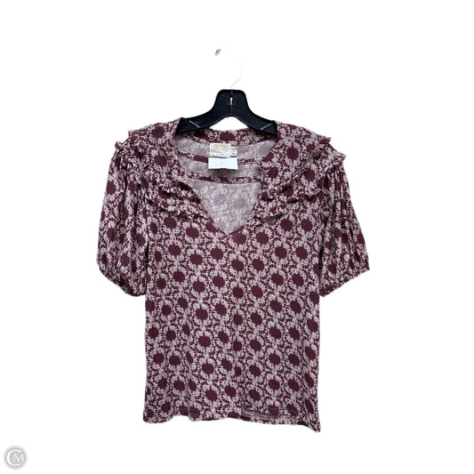 Top Short Sleeve By Nation Ltd In Purple, Size: Xs