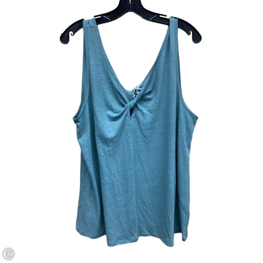 Top Sleeveless By Old Navy In Green, Size: Xl