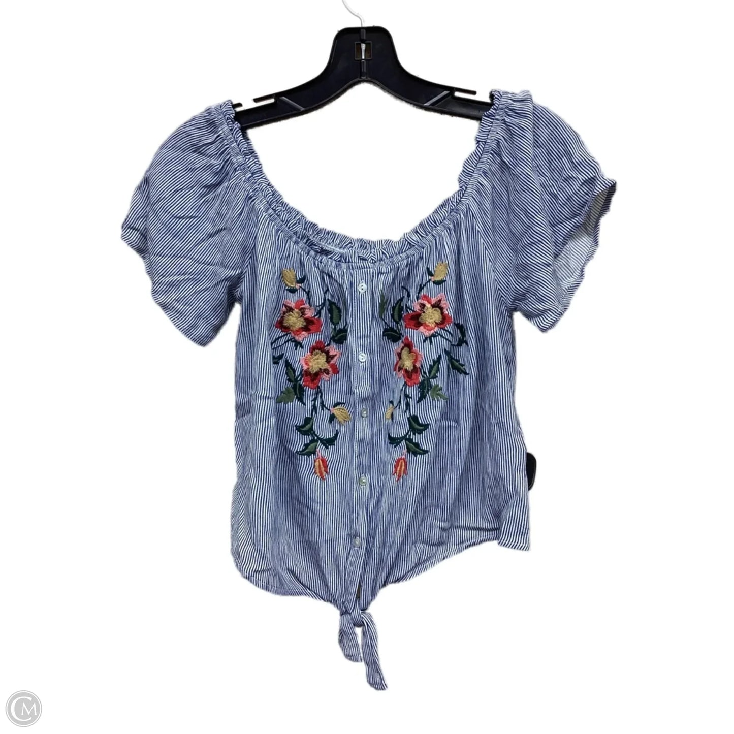 Top Short Sleeve By Clothes Mentor In Striped Pattern, Size: S