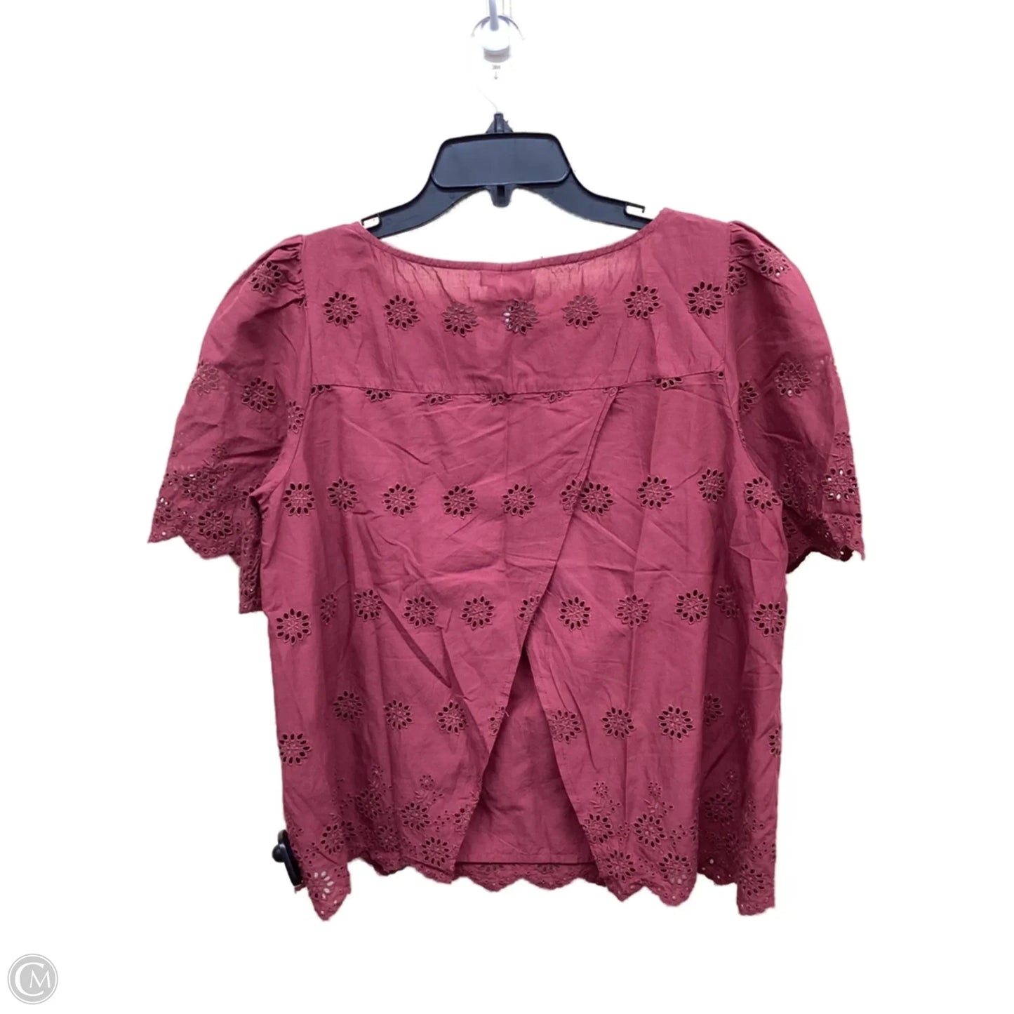 Top Short Sleeve By Gap In Maroon, Size: S
