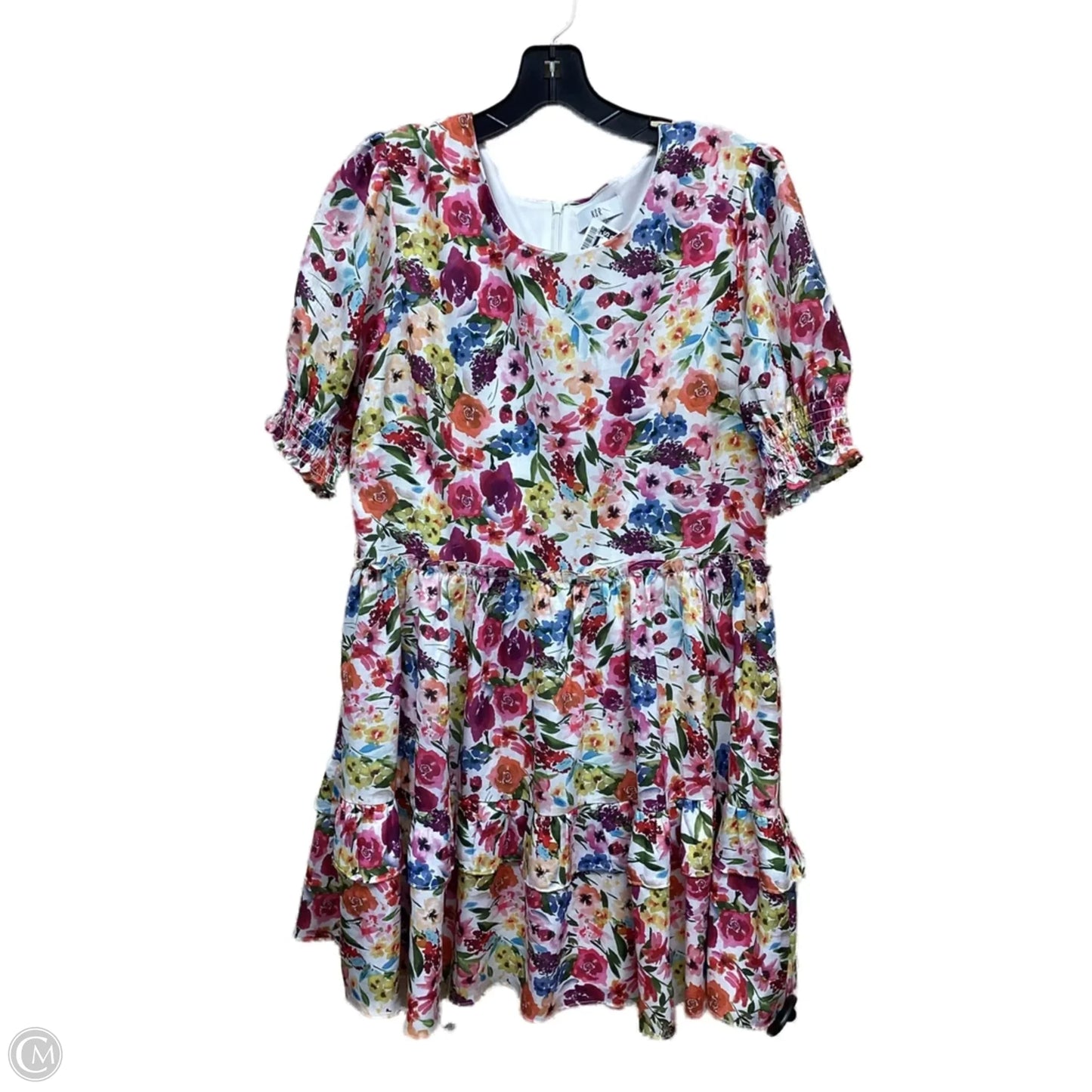 Dress Casual Short By Clothes Mentor In Floral Print, Size: Xl