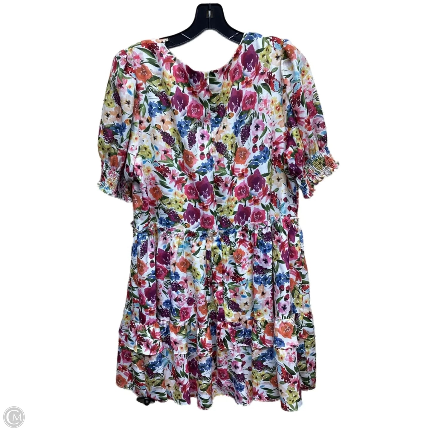 Dress Casual Short By Clothes Mentor In Floral Print, Size: Xl