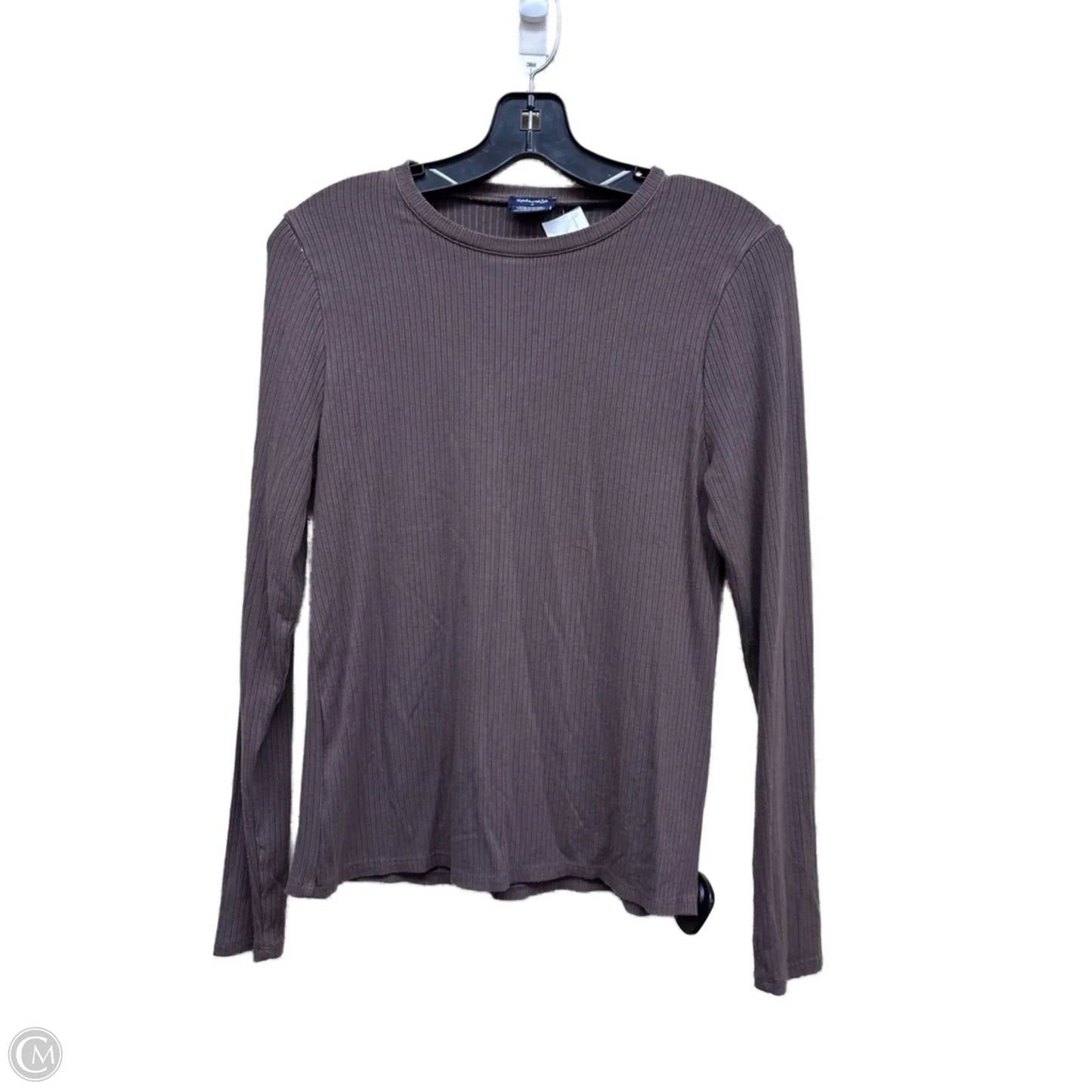 Top Long Sleeve By Splendid In Brown, Size: M