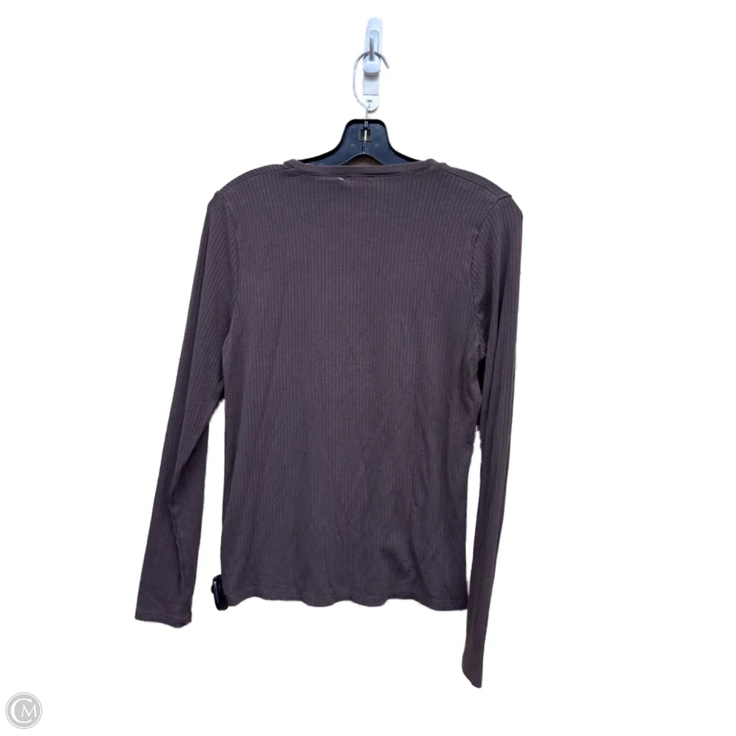 Top Long Sleeve By Splendid In Brown, Size: M