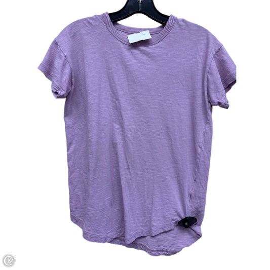 Top Short Sleeve By Madewell In Purple, Size: Xs