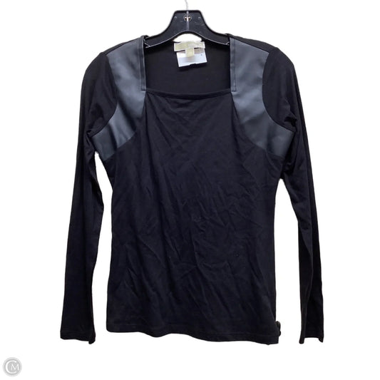 Top Long Sleeve By Michael By Michael Kors In Black, Size: Xs