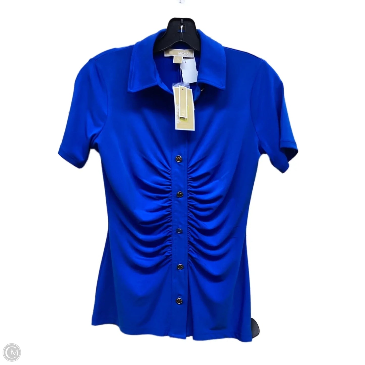 Top Short Sleeve By Michael By Michael Kors In Blue, Size: Xs