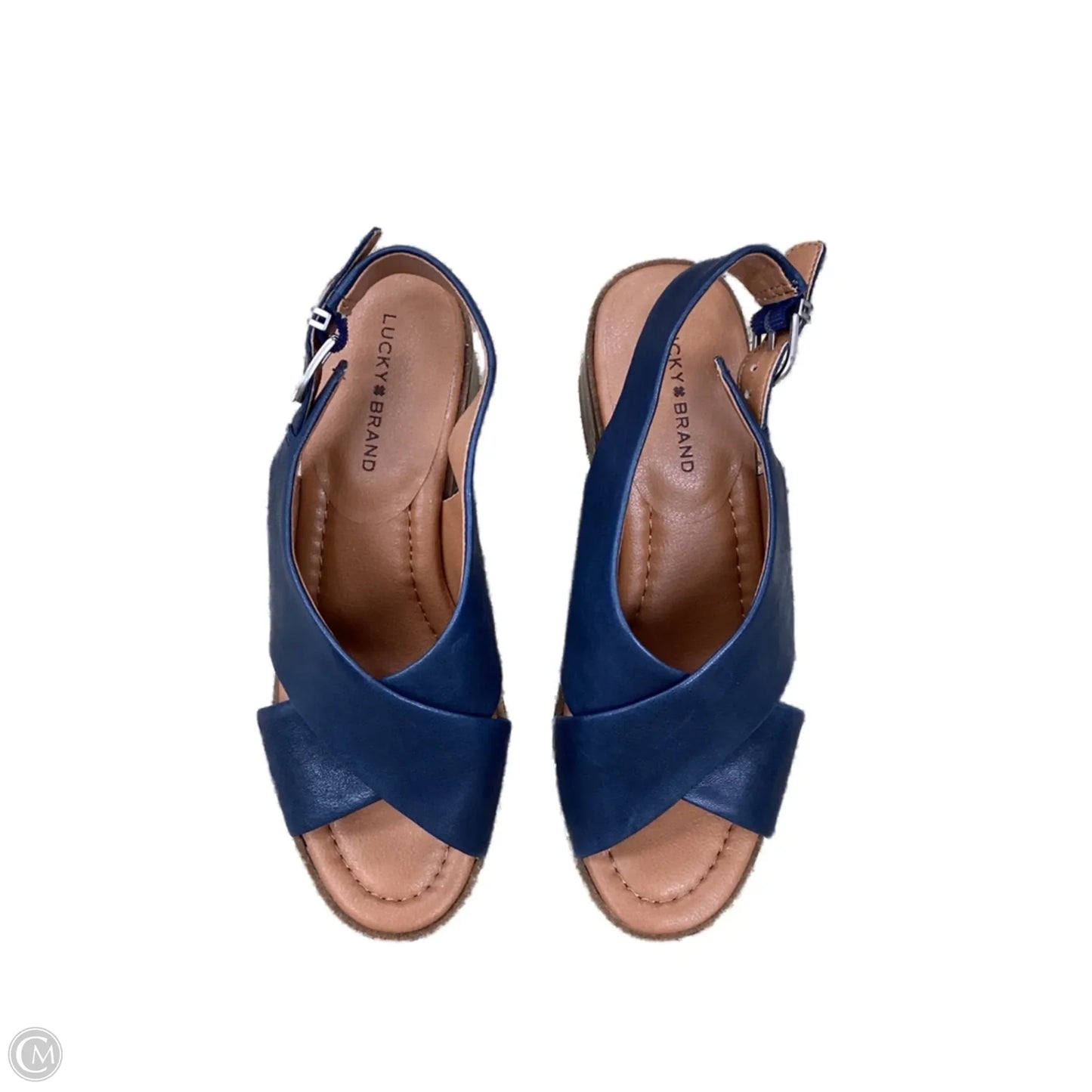 Shoes Heels Block By Lucky Brand In Navy, Size: 7
