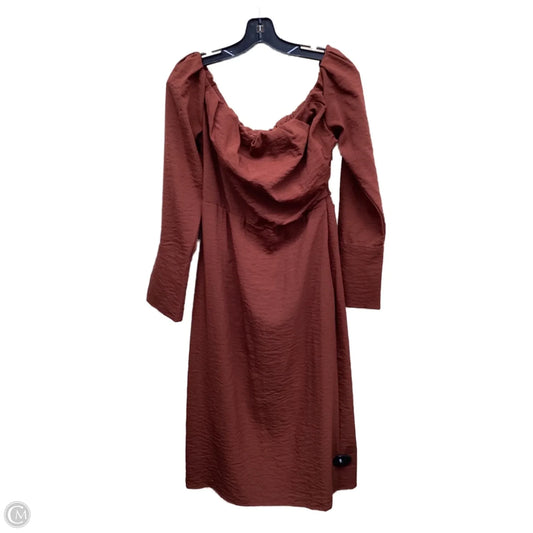 Dress Casual Short By Clothes Mentor In Orange, Size: 10