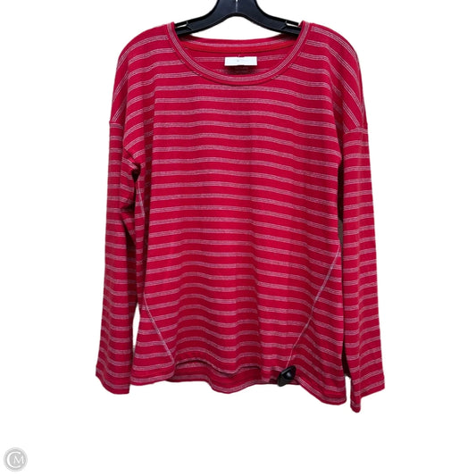 Top Long Sleeve By Talbots In Red, Size: L
