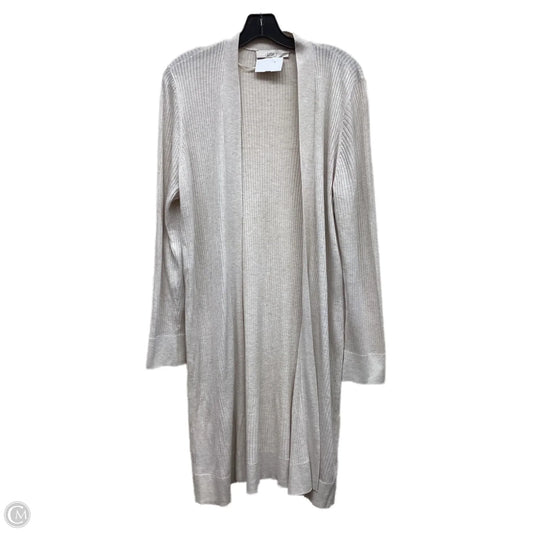 Sweater Cardigan By Loft In Tan, Size: Xl