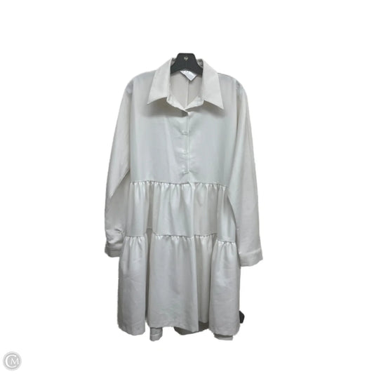 Dress Casual Midi By Clothes Mentor In White, Size: S