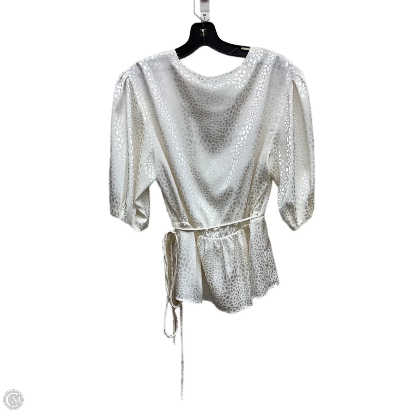 Top Short Sleeve Designer By Rebecca Minkoff In White, Size: M