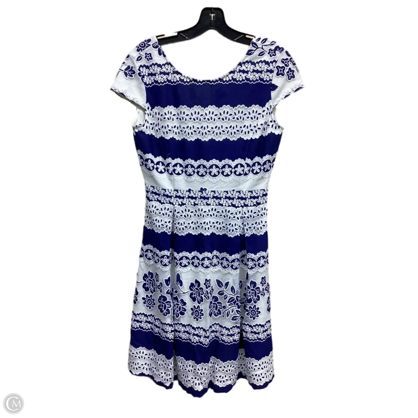 Dress Casual Short By Cremieux In Blue & White, Size: S