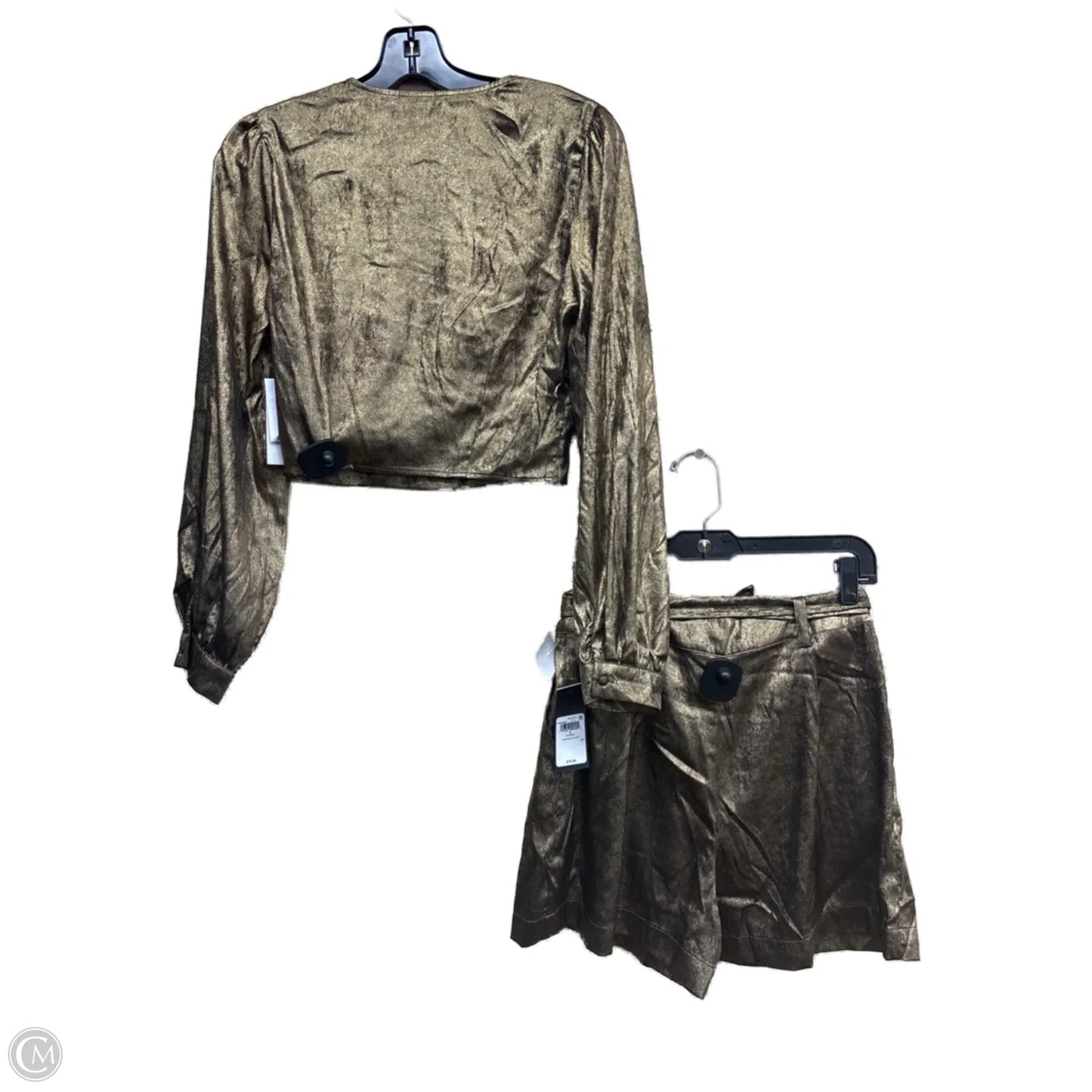 Shorts Set By Guess In Gold, Size: Xs