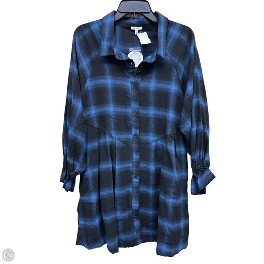 Dress Casual Short By En Creme In Plaid Pattern, Size: L