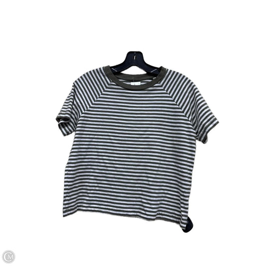 Top Short Sleeve By Levis In Striped Pattern, Size: S