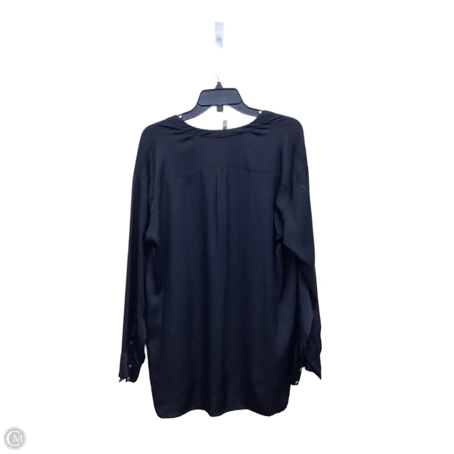 Top Long Sleeve By Vince In Black, Size: L