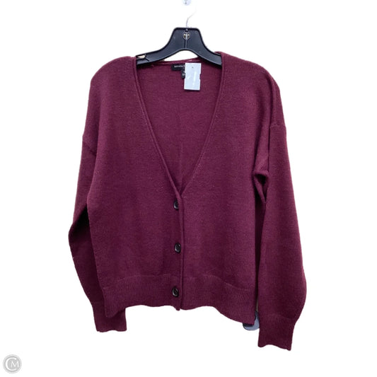 Sweater Cardigan By Banana Republic In Purple, Size: S