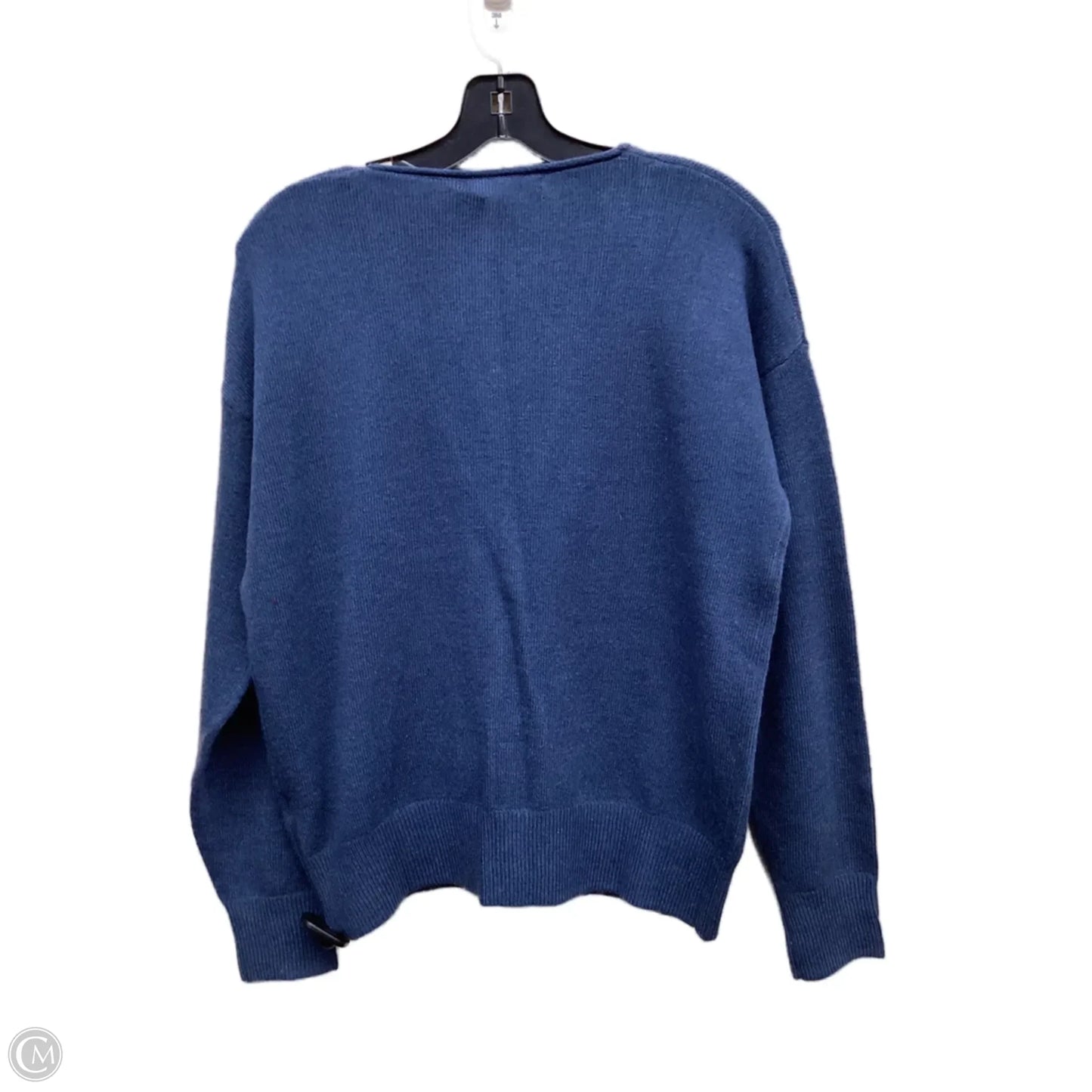 Sweater Cardigan By Banana Republic In Blue, Size: S