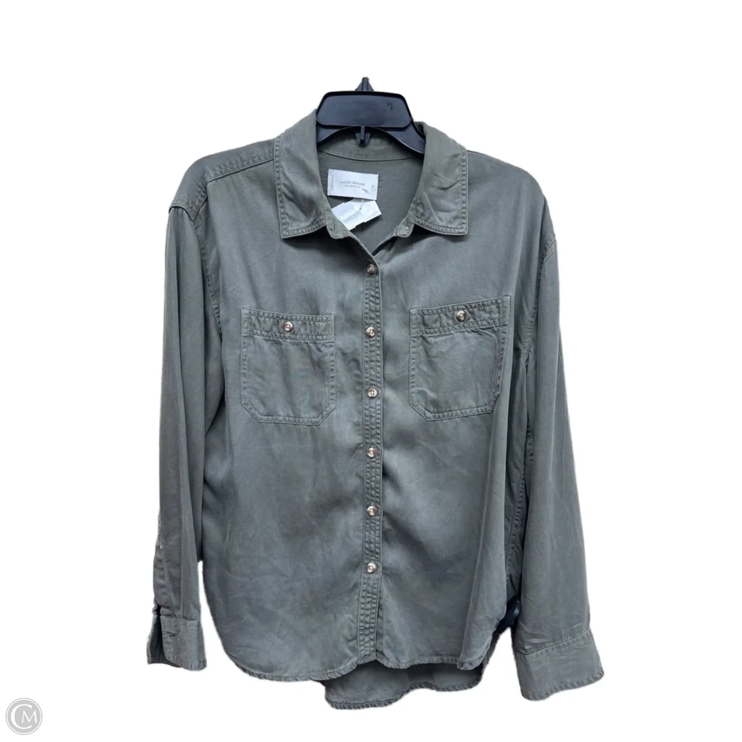 Top Long Sleeve By Lucky Brand In Green, Size: S