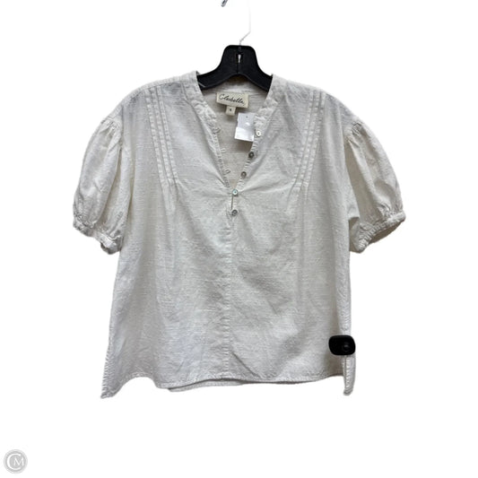 Top Short Sleeve By Clothes Mentor In White, Size: S