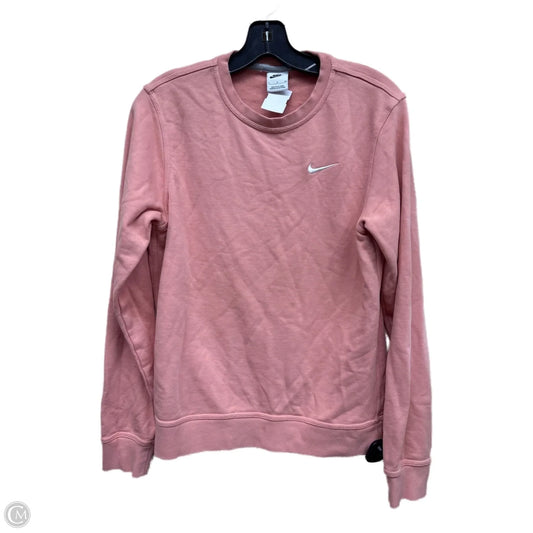 Sweatshirt Hoodie By Nike In Pink, Size: S