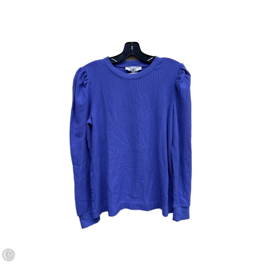 Top Long Sleeve By Loft In Purple, Size: M