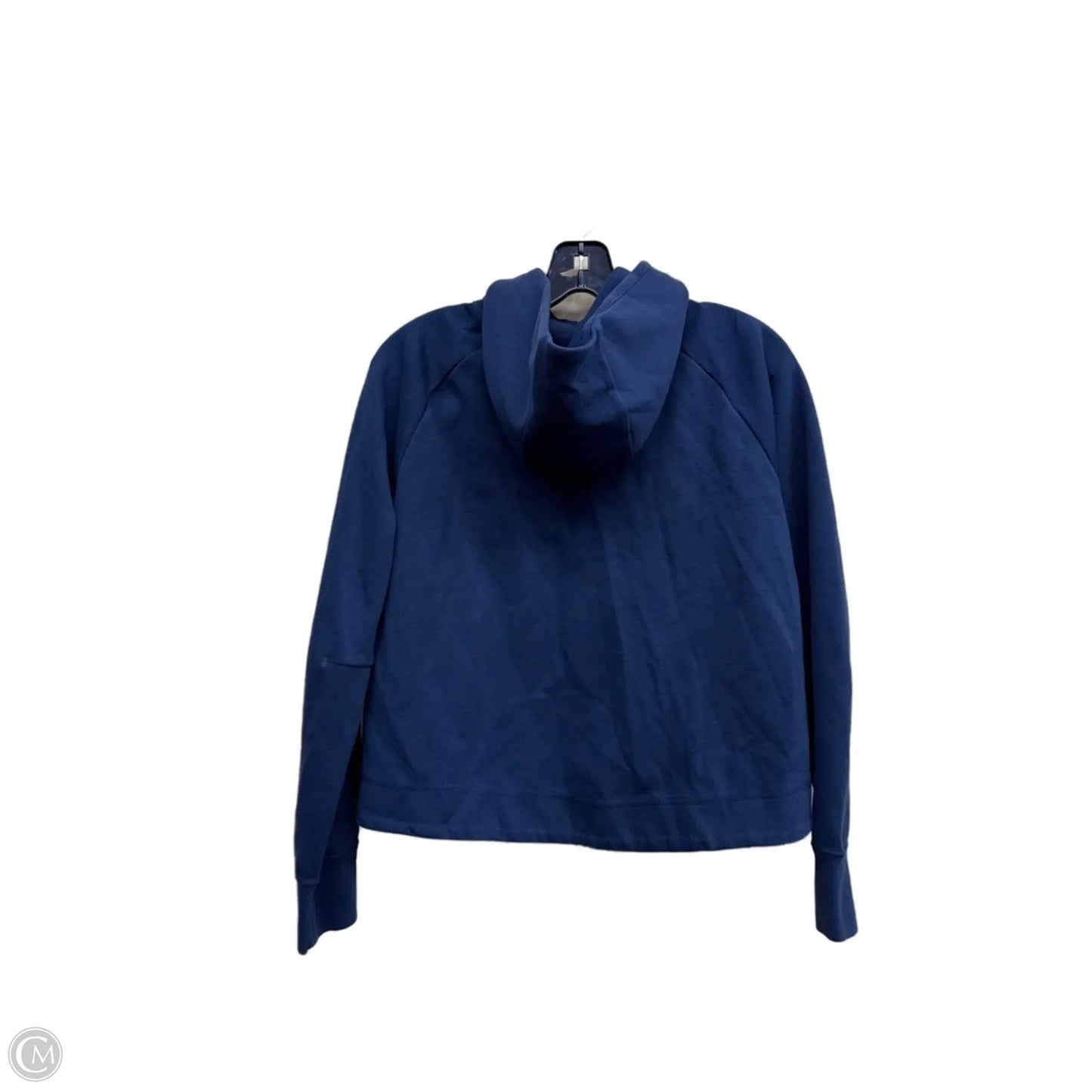 Athletic Sweatshirt Hoodie By Nike In Navy, Size: S