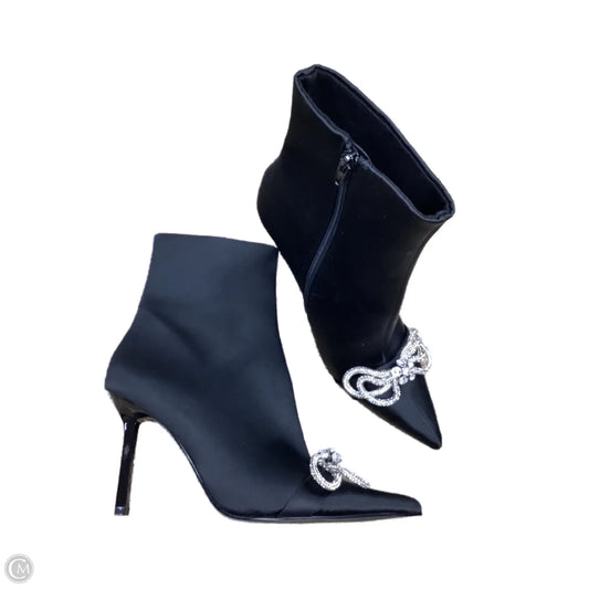 Boots Ankle Heels By Steve Madden In Black, Size: 8.5