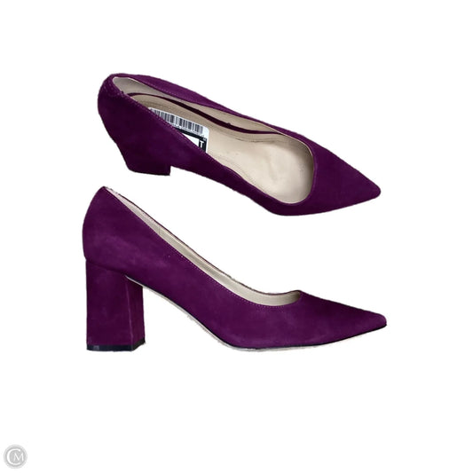 Shoes Heels Block By Marc Fisher In Purple, Size: 8