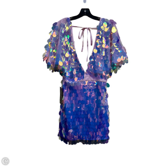 Dress Party Short By Bebe In Multi-colored, Size: 8