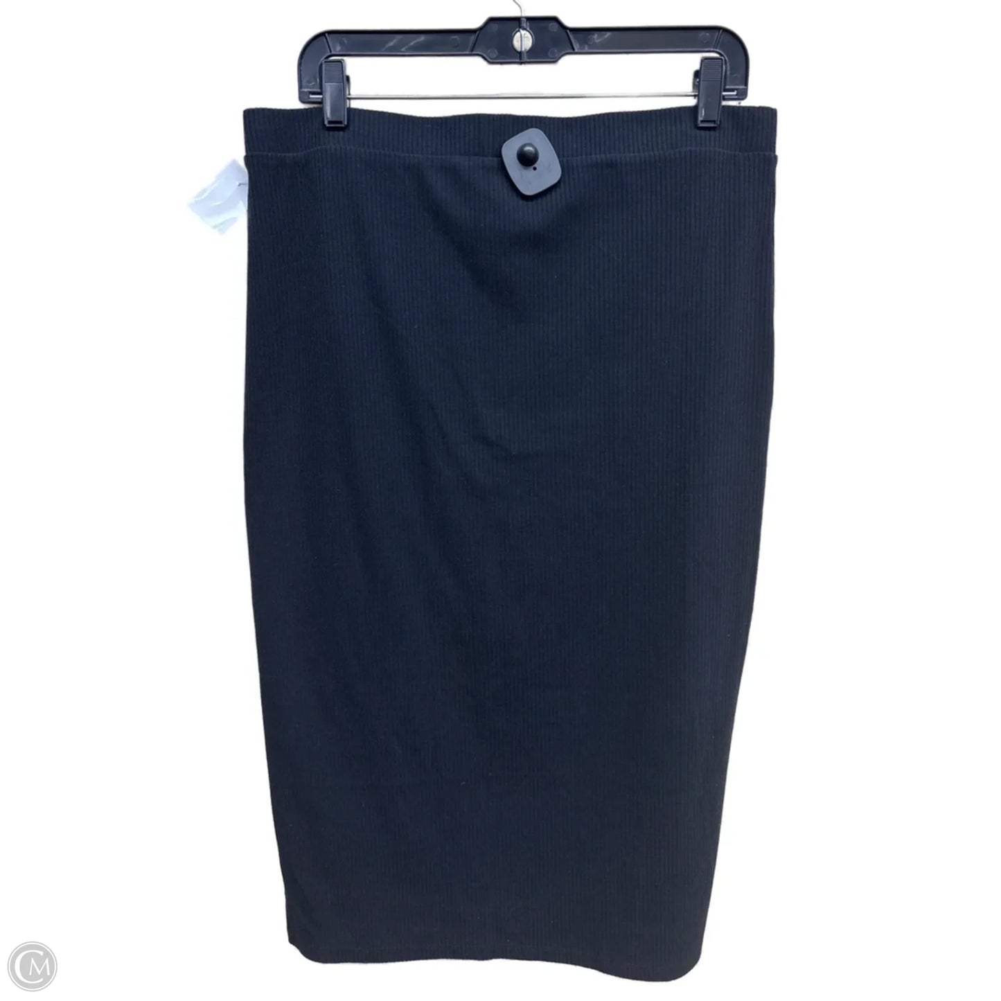 Skirt Midi By Clothes Mentor In Black, Size: Xl