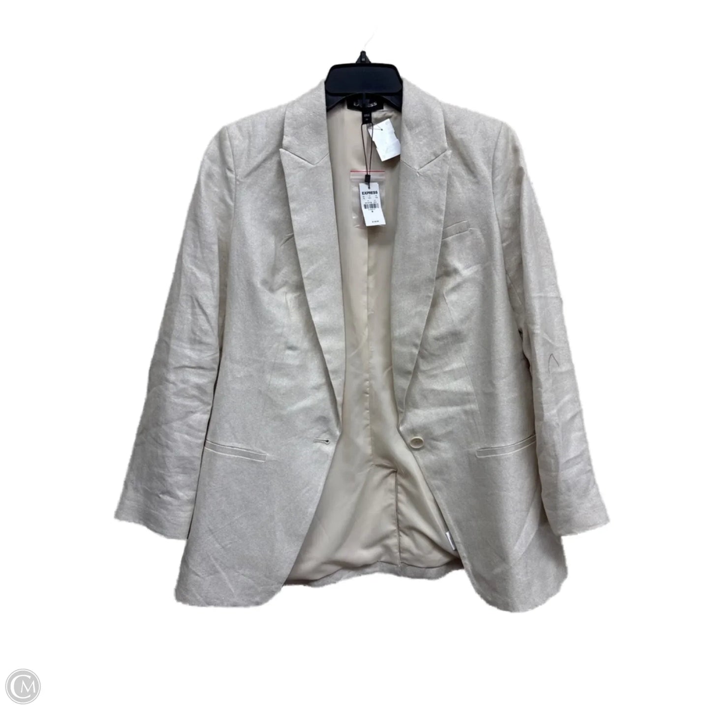 Blazer By Express In Gold, Size: M