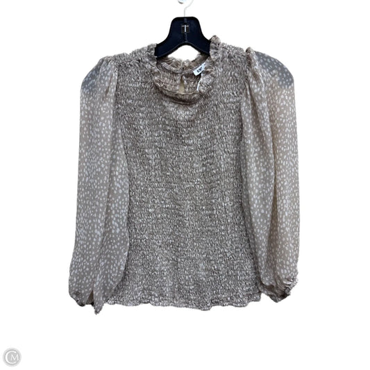 Top Long Sleeve By Express In Brown, Size: L