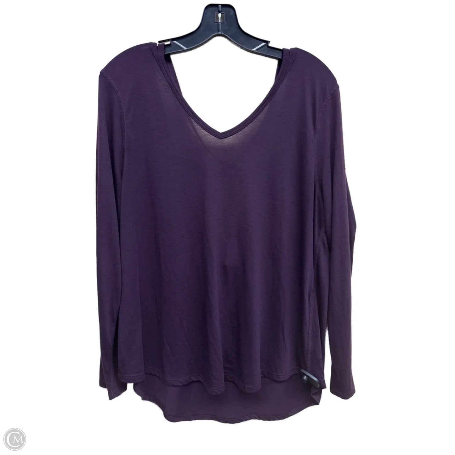 Athletic Top Long Sleeve Crewneck By Old Navy In Purple, Size: Xl