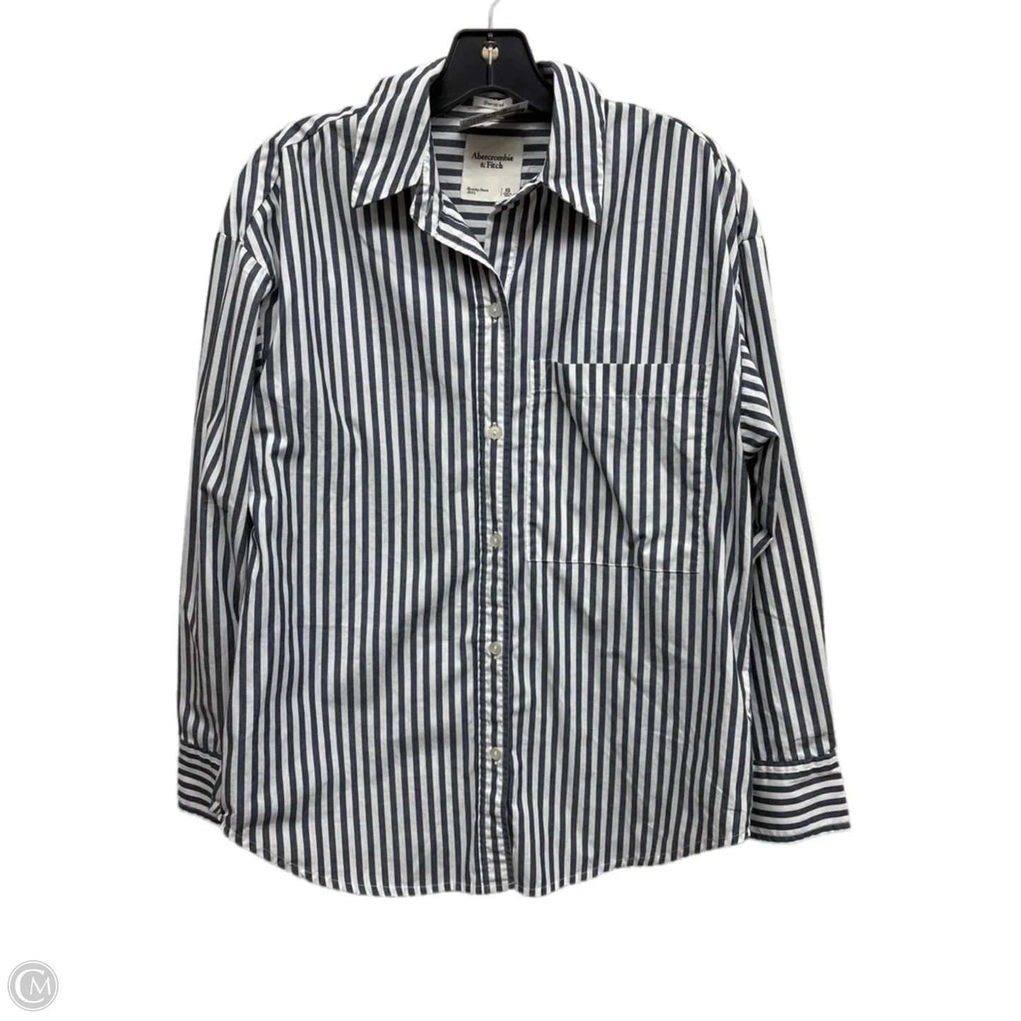 Top Long Sleeve By Abercrombie And Fitch In Striped Pattern, Size: Xs