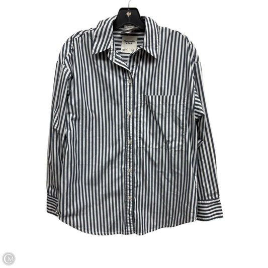Top Long Sleeve By Abercrombie And Fitch In Striped Pattern, Size: Xs