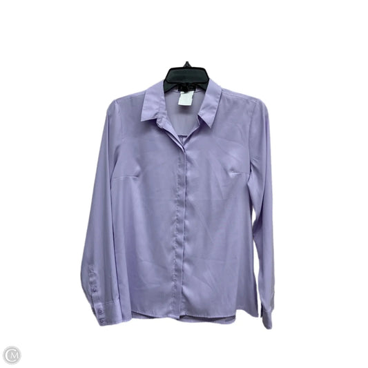 Top Long Sleeve By Express In Purple, Size: S