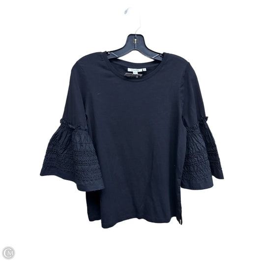 Top Short Sleeve By Chicos In Black, Size: M